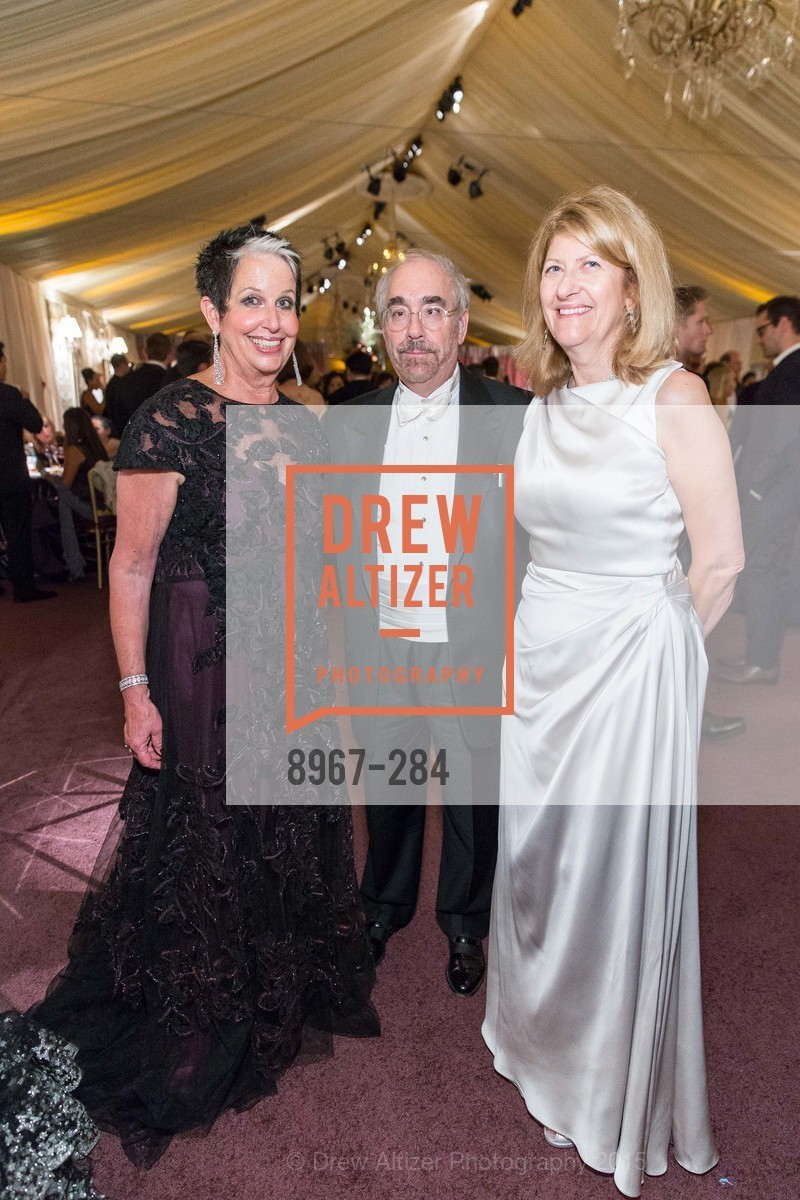 Karen Kubin, Ron Weissman, Emely Weissman, Opera Ball 2015: Moonlight & Music, War Memorial Opera House. 301 Van Ness Ave, September 11th, 2015