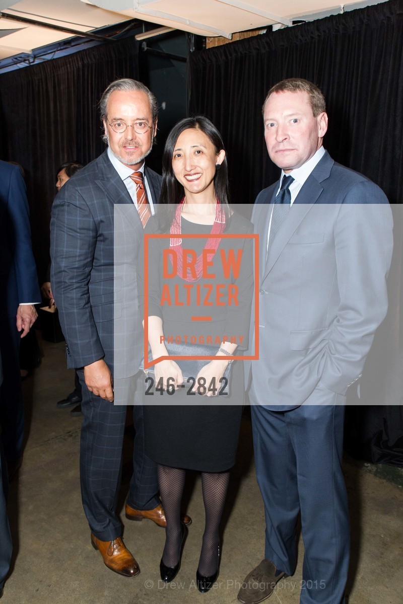 Douglas Durkin, Clara Shin, Josh Holdeman, SFMOMA Director's Circle Dinner 2015 Sponsored By J. P. Morgan Private Bank and Sotheby's, US, April 29th, 2015, Photo #246-2842 Douglas Durkin, Clara Shin, Josh Holdeman, Photo #246-2842