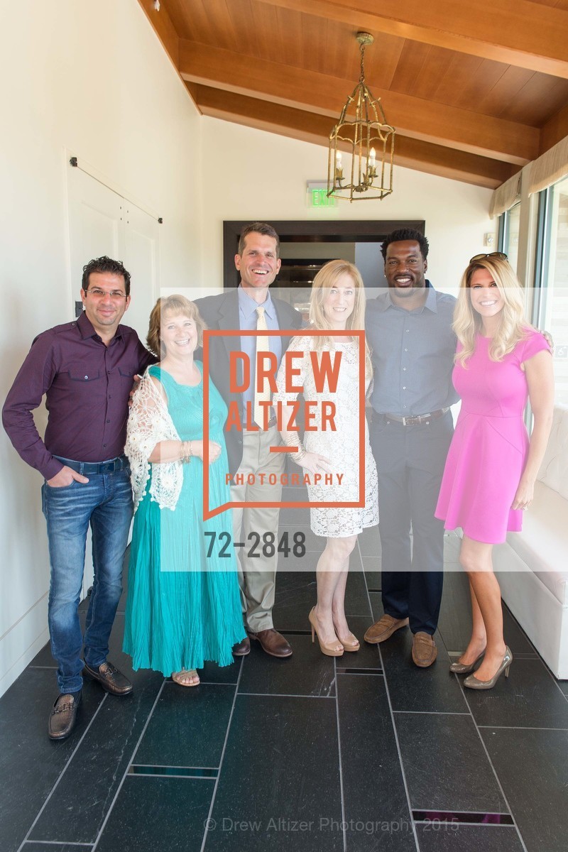 Eren Niazi, Patty Seely, Jim Harbaugh, Jody Leavitt, Patrick Williams, Sarah Harbaugh, INSIDE ANNE'S CLOSET for the Benefit of COLON CANCER SCREENING AWARNESS & RESEARCH, US, April 29th, 2015, Photo #72-2848 Eren Niazi, Patty Seely, Jim Harbaugh, Jody Leavitt, Patrick Williams, Sarah Harbaugh, Photo #72-2848