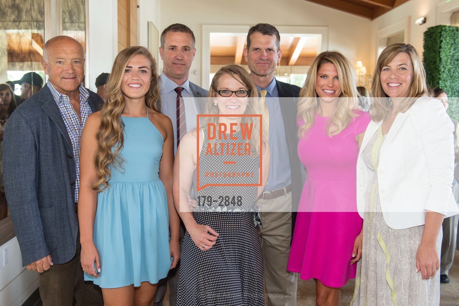 Ed Storm, Hannah Paye, John Paye, Amy Venuto, Jim Harbaugh, Sarah Harbaugh, Danielle Paye, INSIDE ANNE'S CLOSET for the Benefit of COLON CANCER SCREENING AWARNESS & RESEARCH, US, April 29th, 2015, Photo #179-2848 Ed Storm, Hannah Paye, John Paye, Amy Venuto, Jim Harbaugh, Sarah Harbaugh, Danielle Paye, Photo #179-2848