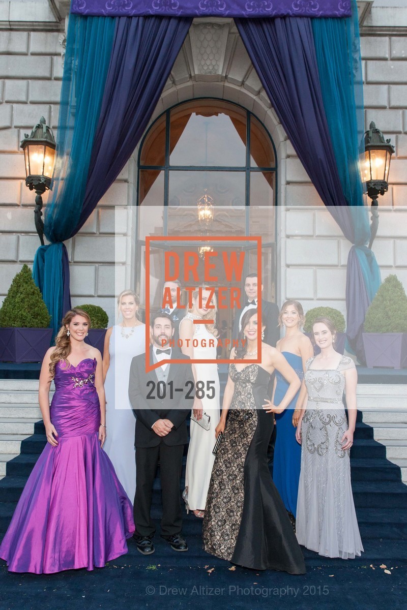 Kari Lincks, Lauren Groff, Benjamin Osgood, Laurie Diab, Jorge Jaramillo, Shannon Eliot, Kyle Brisby, Victoria Weatherford, Susan Walker, San Francisco Opera's BRAVO! CLUB Opening Night Gala, War Memorial Opera House. 301 Van Ness Ave, September 11th, 2015,Drew Altizer, Drew Altizer Photography, full-service agency, private events, San Francisco photographer, photographer california