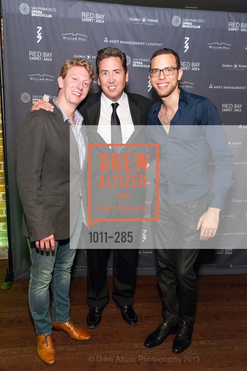 Dan Cameron, John Churchwell, Ronnie Michael Greenberg, San Francisco Opera's BRAVO! CLUB Opening Night Gala, War Memorial Opera House. 301 Van Ness Ave, September 11th, 2015,Drew Altizer, Drew Altizer Photography, full-service agency, private events, San Francisco photographer, photographer california