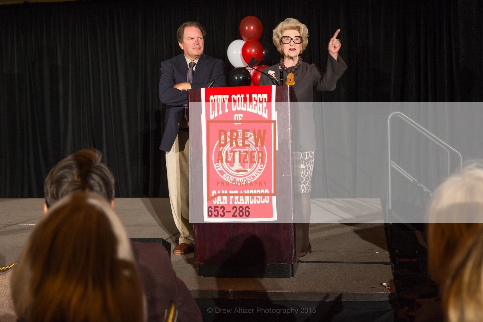 George Rush, Genelle Relfe, CCSF Basic Skills Luncheon, Fairmont Hotel, Grand Ballroom, September 15th, 2015,Drew Altizer, Drew Altizer Photography, full-service agency, private events, San Francisco photographer, photographer california