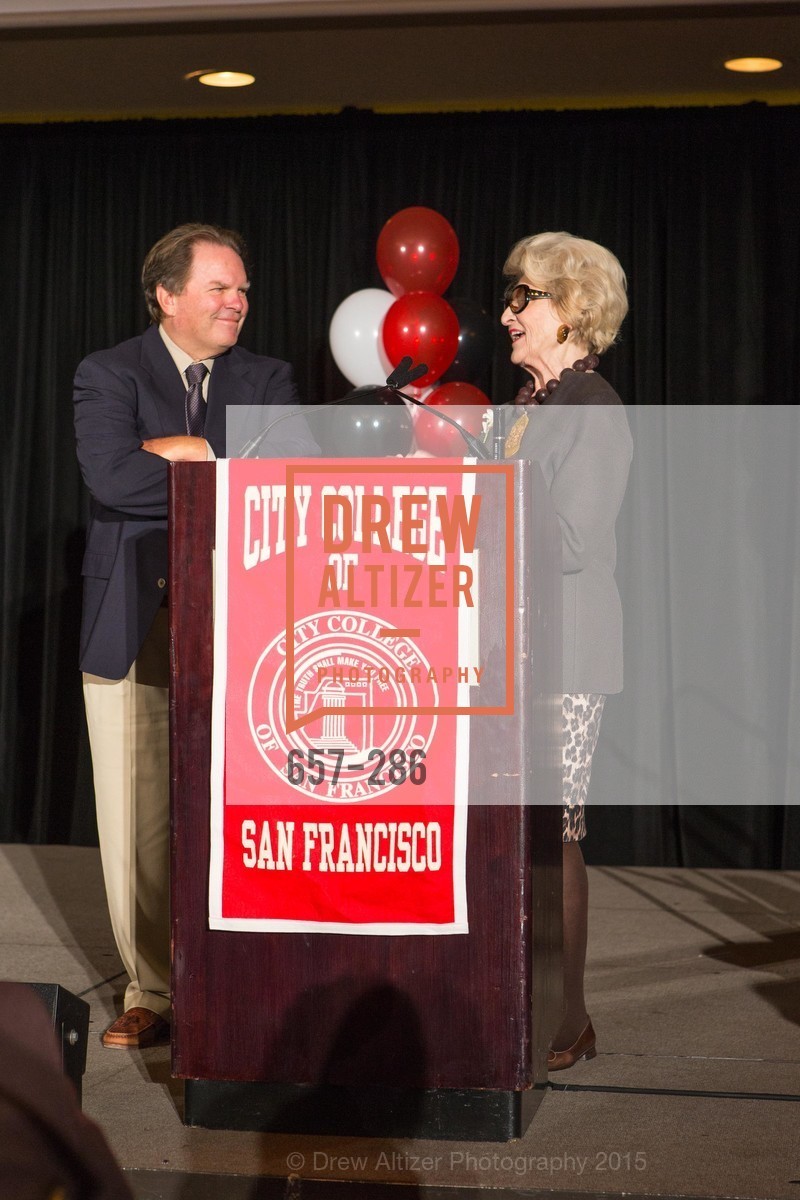 George Rush, Genelle Relfe, CCSF Basic Skills Luncheon, Fairmont Hotel, Grand Ballroom, September 15th, 2015