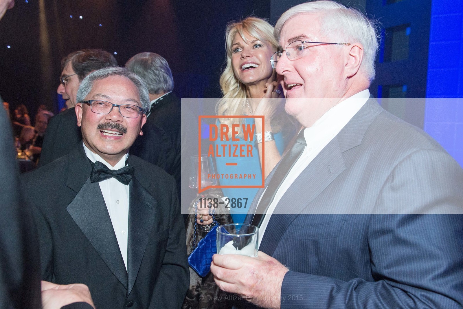 Ed Lee, Jennifer Montana, Ron Conway, UCSF MEDICAL CENTER Champions Gala, US, January 11th, 2015, Photo #1138-2867 Ed Lee, Jennifer Montana, Ron Conway, Photo #1138-2867
