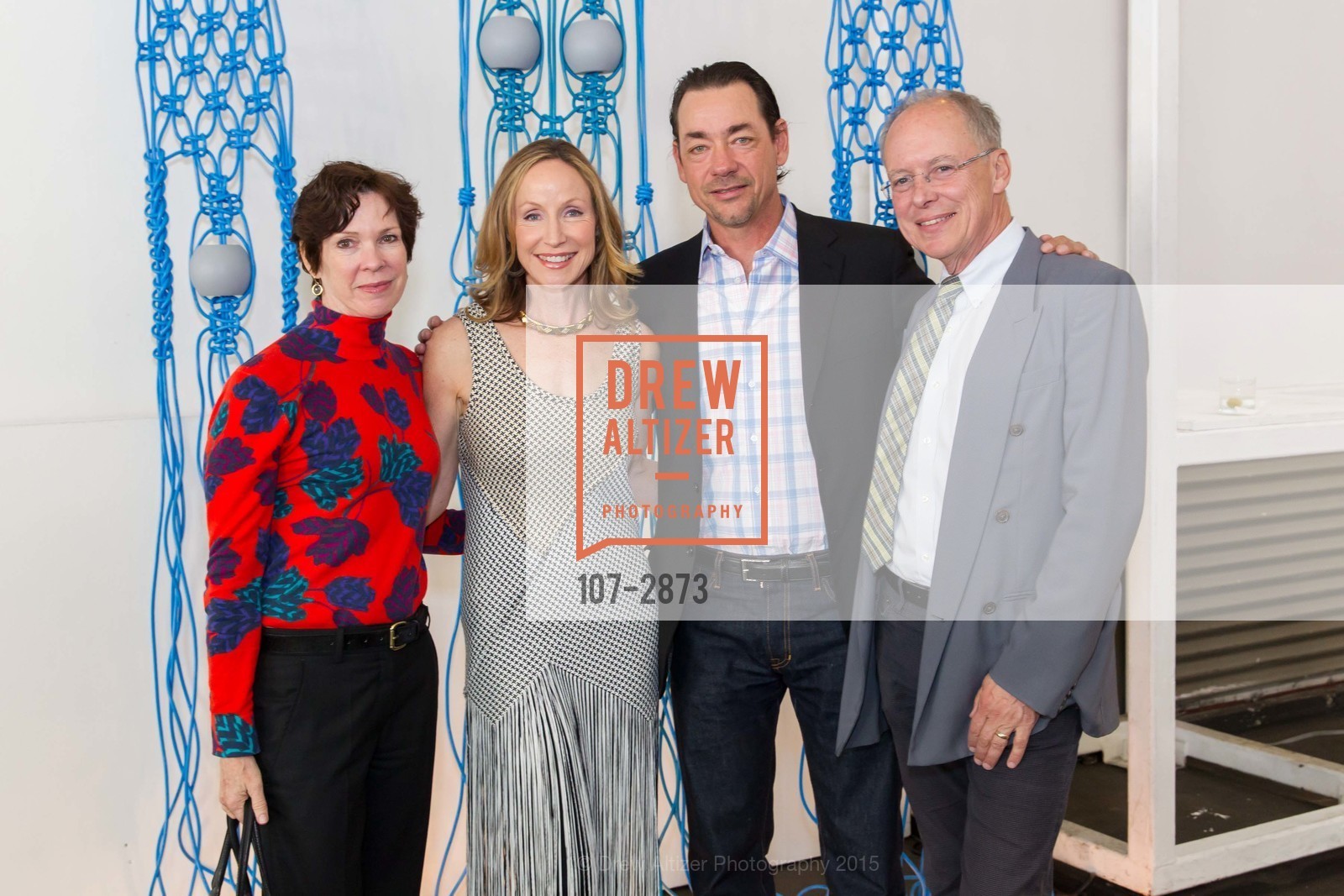 Kitty Desmarais, Anne Wattis, Paul Wattis, Charles Desmarais, THE ART MARKET San Francisco Benefit Preview Reception, US, April 30th, 2015, Photo #107-2873 Kitty Desmarais, Anne Wattis, Paul Wattis, Charles Desmarais, Photo #107-2873