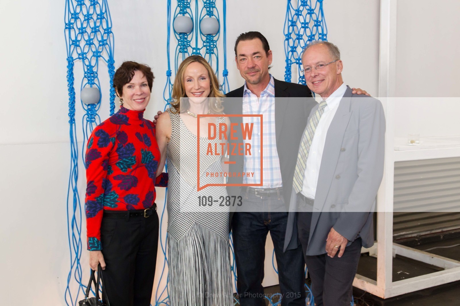 Kitty Desmarais, Anne Wattis, Paul Wattis, Charles Desmarais, THE ART MARKET San Francisco Benefit Preview Reception, US, April 30th, 2015, Photo #109-2873 Kitty Desmarais, Anne Wattis, Paul Wattis, Charles Desmarais, Photo #109-2873