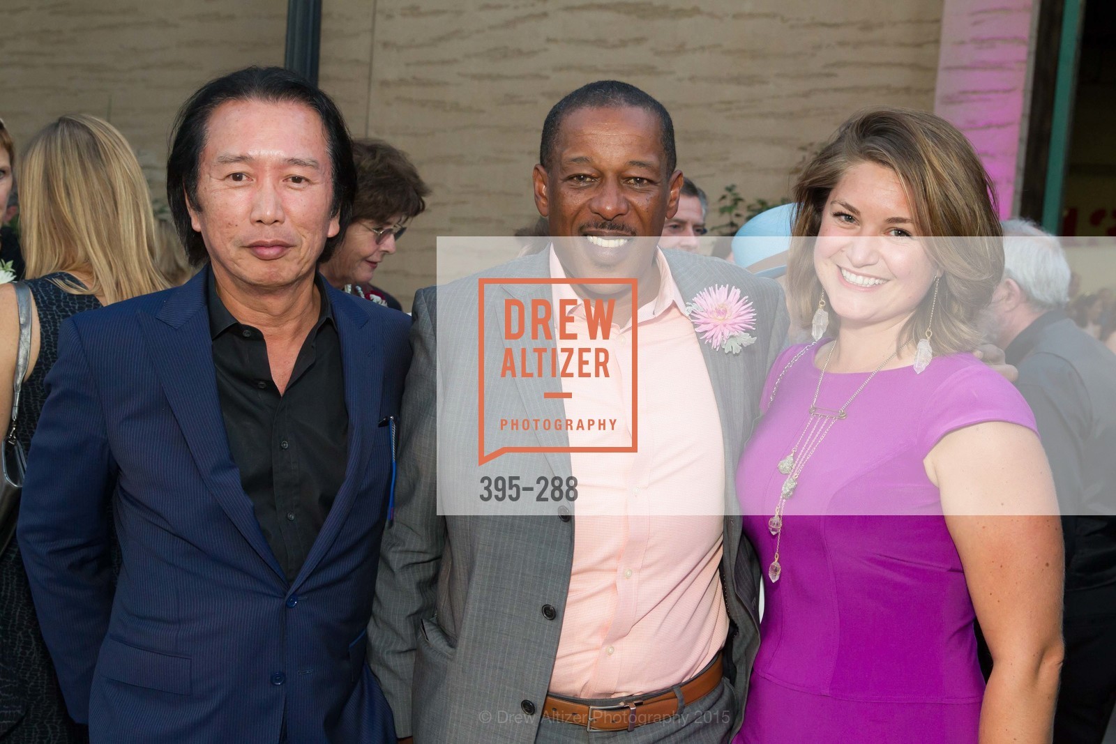 Steve Lau, Brook Mebrahtu, Megan White, Gucci & Vogue Dinner, Palace of Fine Arts. Palace of Fine Arts, . 3301 Lyon St, September 19th, 2015, Photo #395-288 Steve Lau, Brook Mebrahtu, Megan White, Photo #395-288