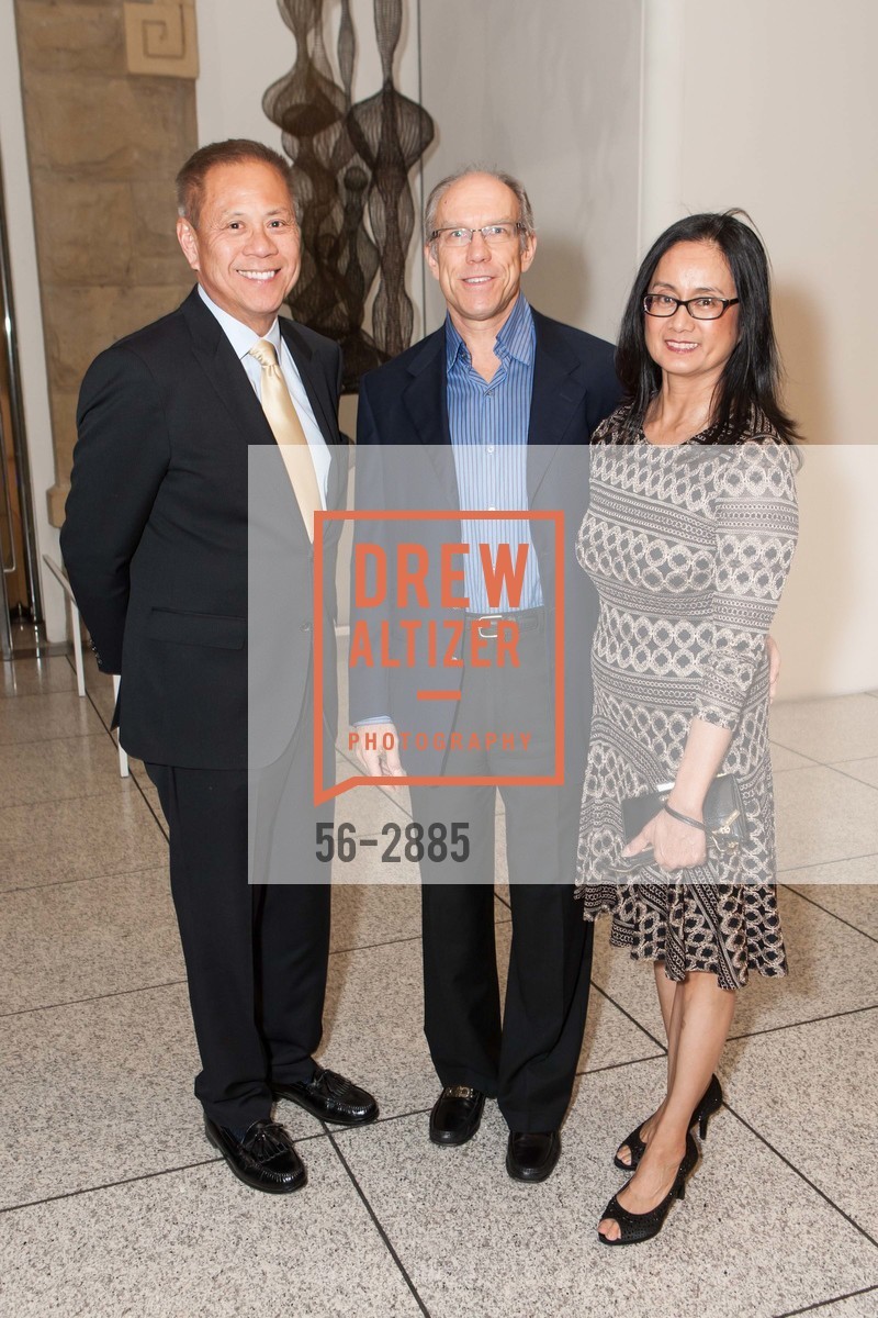 Marv Tseu, Rick Neely, Evelyn Neely, SAN JOSE MUSEUM OF THE ARTS Hosts C100 Dinner, San Jose Museum of Art. 110 S Market St, San Jose, CA 95113, February 28th, 2015, Photo #56-2885 Marv Tseu, Rick Neely, Evelyn Neely, Photo #56-2885