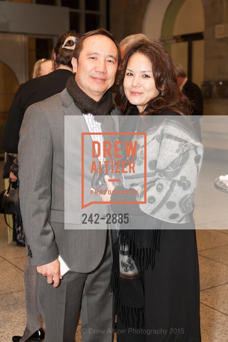 Andre Lu, Cecilia Vu, SAN JOSE MUSEUM OF THE ARTS Hosts C100 Dinner, San Jose Museum of Art. 110 S Market St, San Jose, CA 95113, February 28th, 2015, Photo #242-2885 Andre Lu, Cecilia Vu, Photo #242-2885