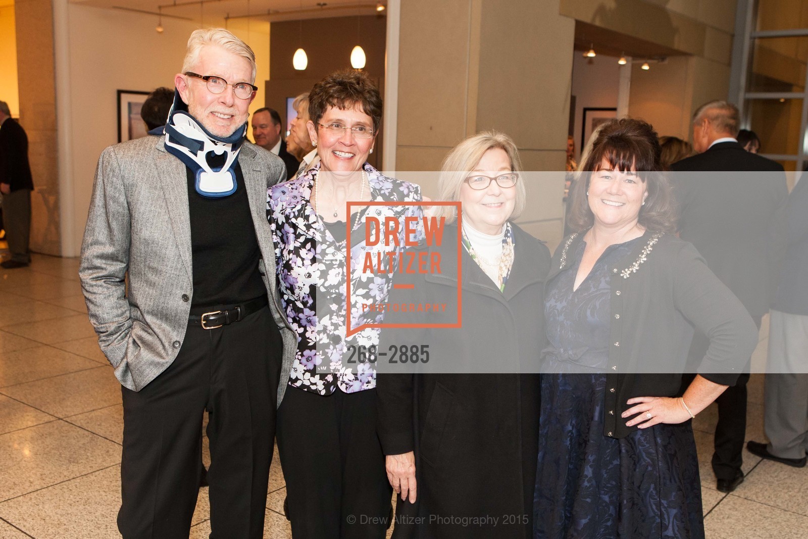 Brian Bliss, Pam Bliss, Joselle Kryver, Sally Tintley, SAN JOSE MUSEUM OF THE ARTS Hosts C100 Dinner, San Jose Museum of Art. 110 S Market St, San Jose, CA 95113, February 28th, 2015, Photo #268-2885 Brian Bliss, Pam Bliss, Joselle Kryver, Sally Tintley, Photo #268-2885