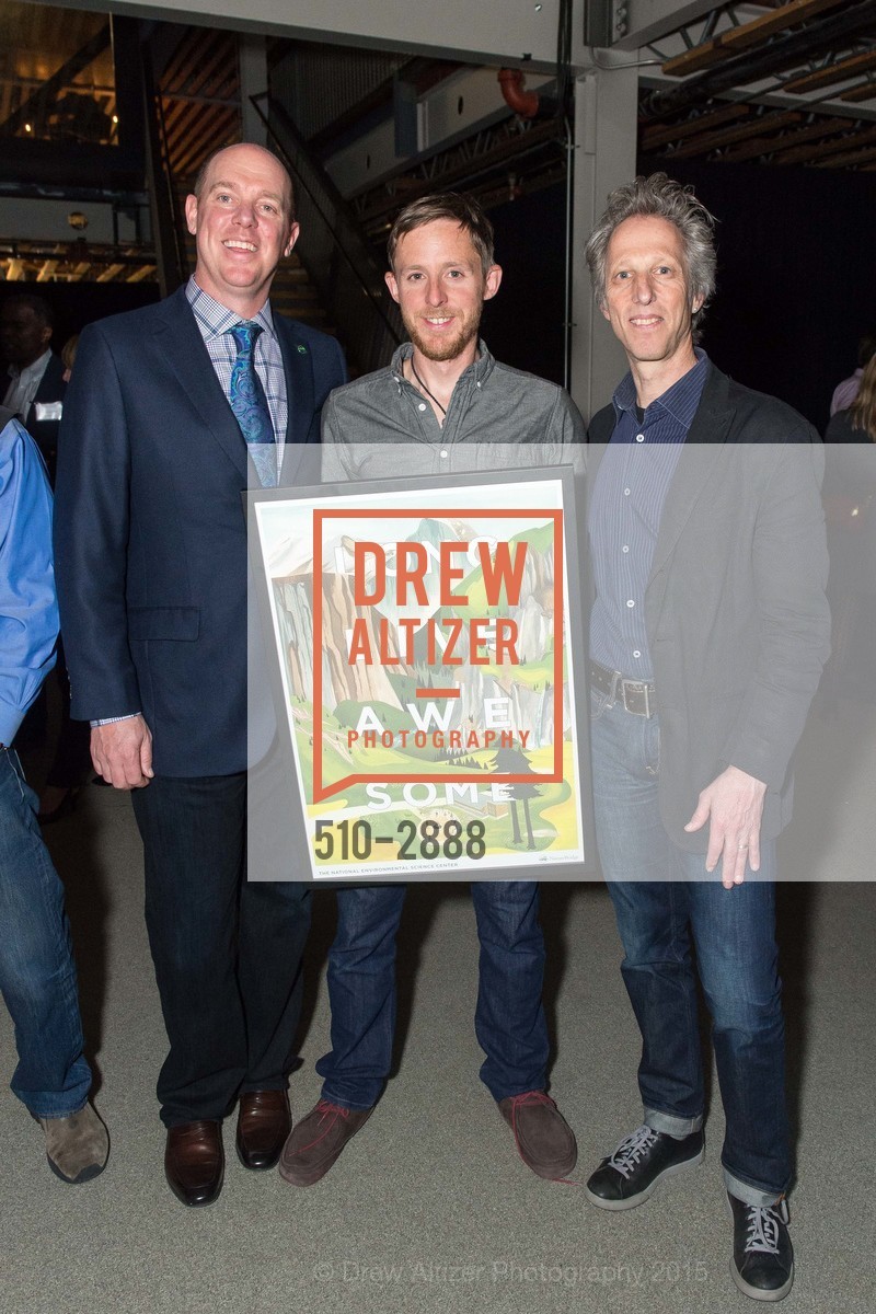 Jason Morris, Tommy Caldwell, Ian Yolles, NATURE BRIDGE VIP Press Party with Tommy Caldwell, US, April 30th, 2015, Photo #510-2888 Jason Morris, Tommy Caldwell, Ian Yolles, Photo #510-2888