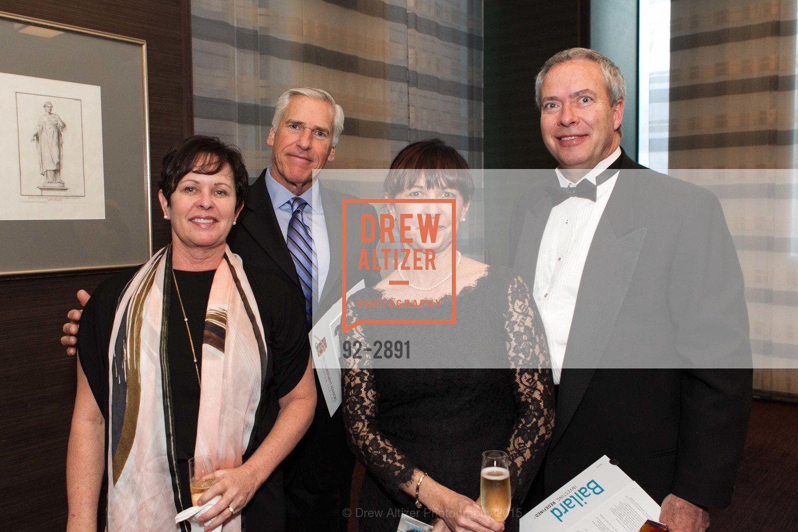 Cari Williams, Rick Potter, Cami Forhan, Ed Forhan, PHILHARMONIA BAROQUE ORCHESTRA 2015 Gala & Auction, US, March 1st, 2015, Photo #92-2891 Cari Williams, Rick Potter, Cami Forhan, Ed Forhan, Photo #92-2891