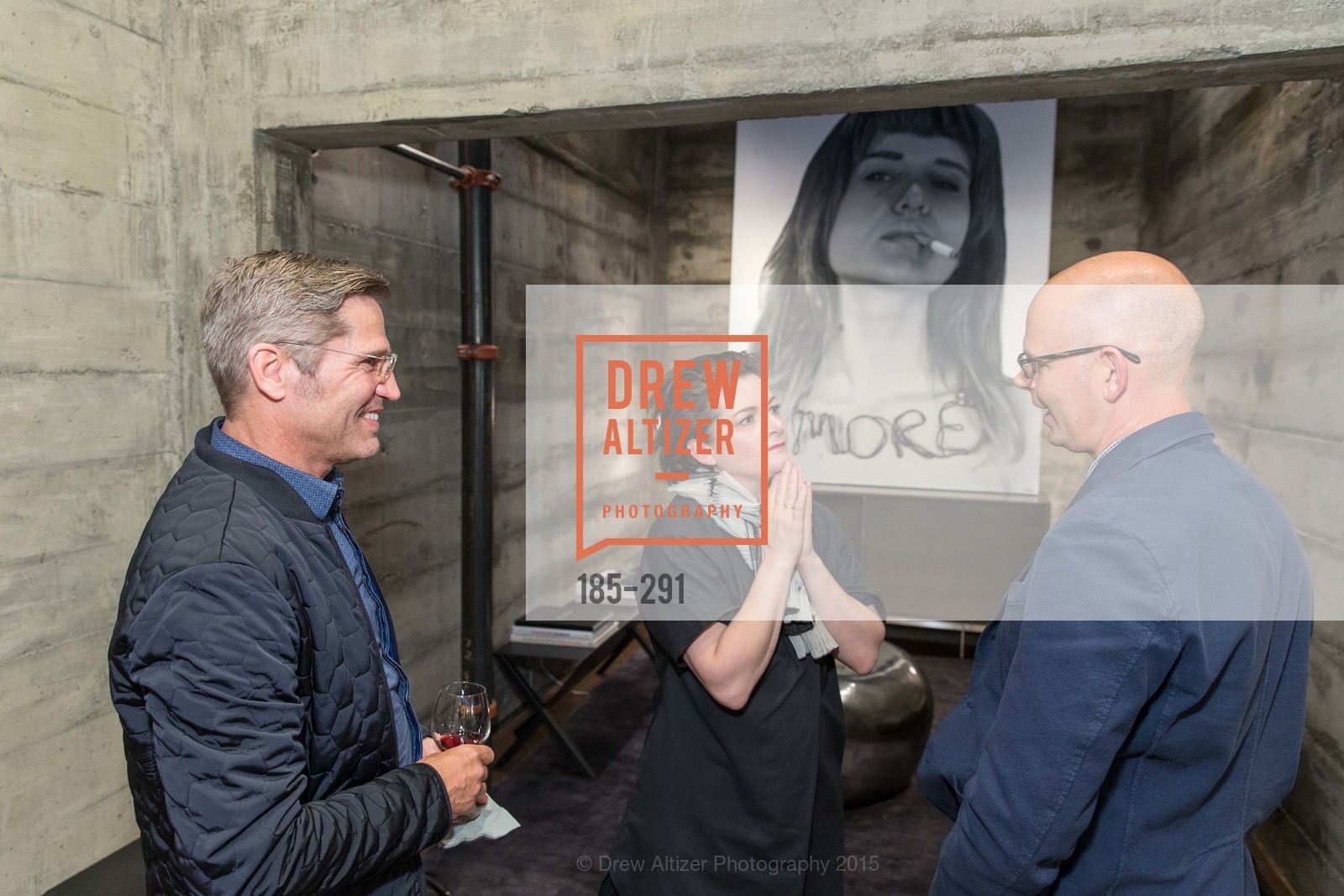 James Hunter, Alisa Carroll, Eric Hughes, Gucci & Vogue Dinner, Room & Board. Room & Board, . 685 Seventh St, September 16th, 2015, Photo #185-291 James Hunter, Alisa Carroll, Eric Hughes, Photo #185-291