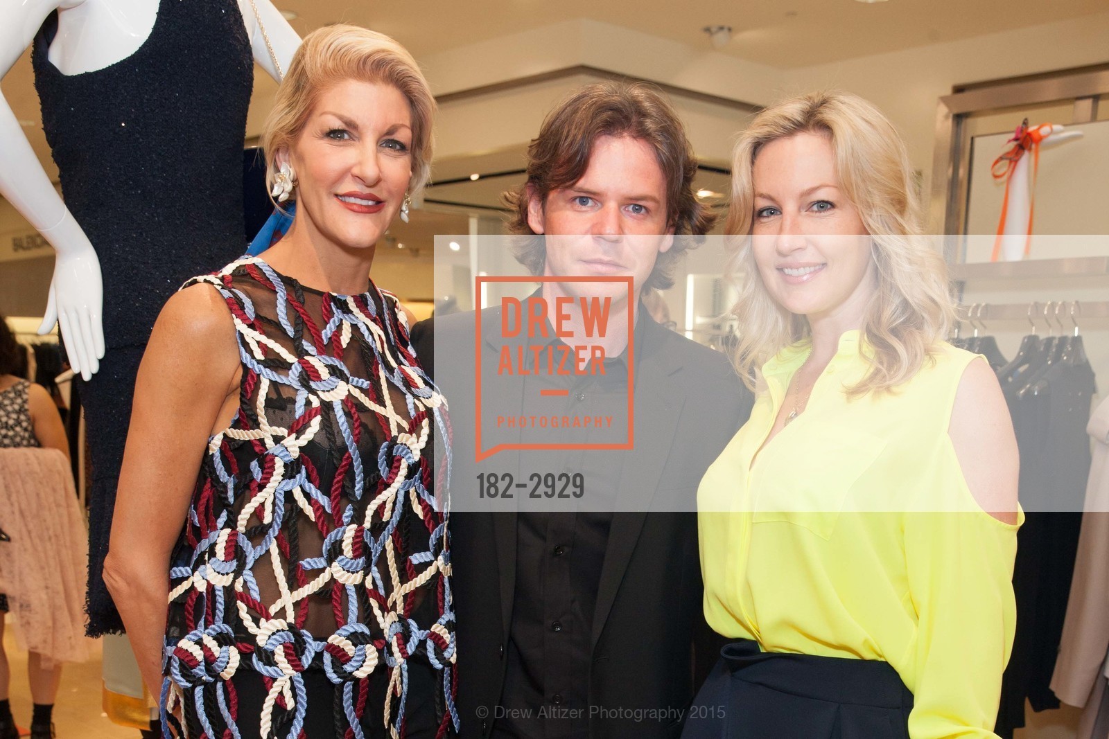 Karen Caldwell, Christopher Kane, Jordan Adair, CHRISTOPHER KANE Makes Personal Appearance at NEIMAN MARCUS, US, Neiman Marcus, May 1st, 2015, Photo #182-2929 Karen Caldwell, Christopher Kane, Jordan Adair, Photo #182-2929