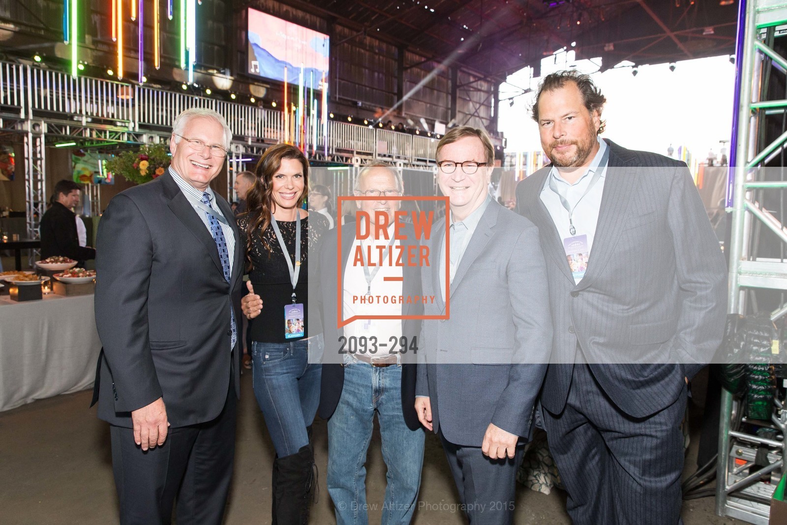Mark Laret, Lynne Benioff, Burt Lubin, Sam Hawgood, Marc Benioff, The Concert For UCSF Benioff Children's Hospital, Pier 70, September 17th, 2015,Drew Altizer, Drew Altizer Photography, full-service agency, private events, San Francisco photographer, photographer california