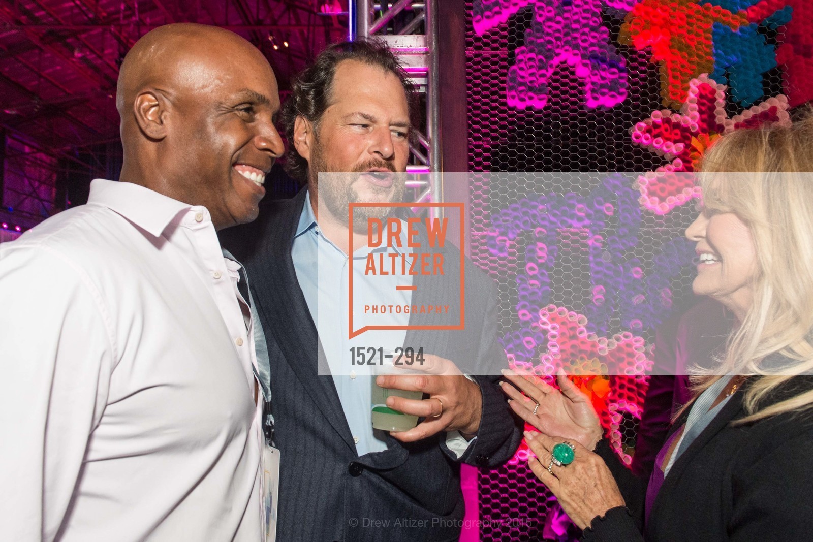 Barry Bond, Marc Benioff, Goldie Hawn, The Concert For UCSF Benioff Children's Hospital, Pier 70, September 17th, 2015,Drew Altizer, Drew Altizer Photography, full-service agency, private events, San Francisco photographer, photographer california