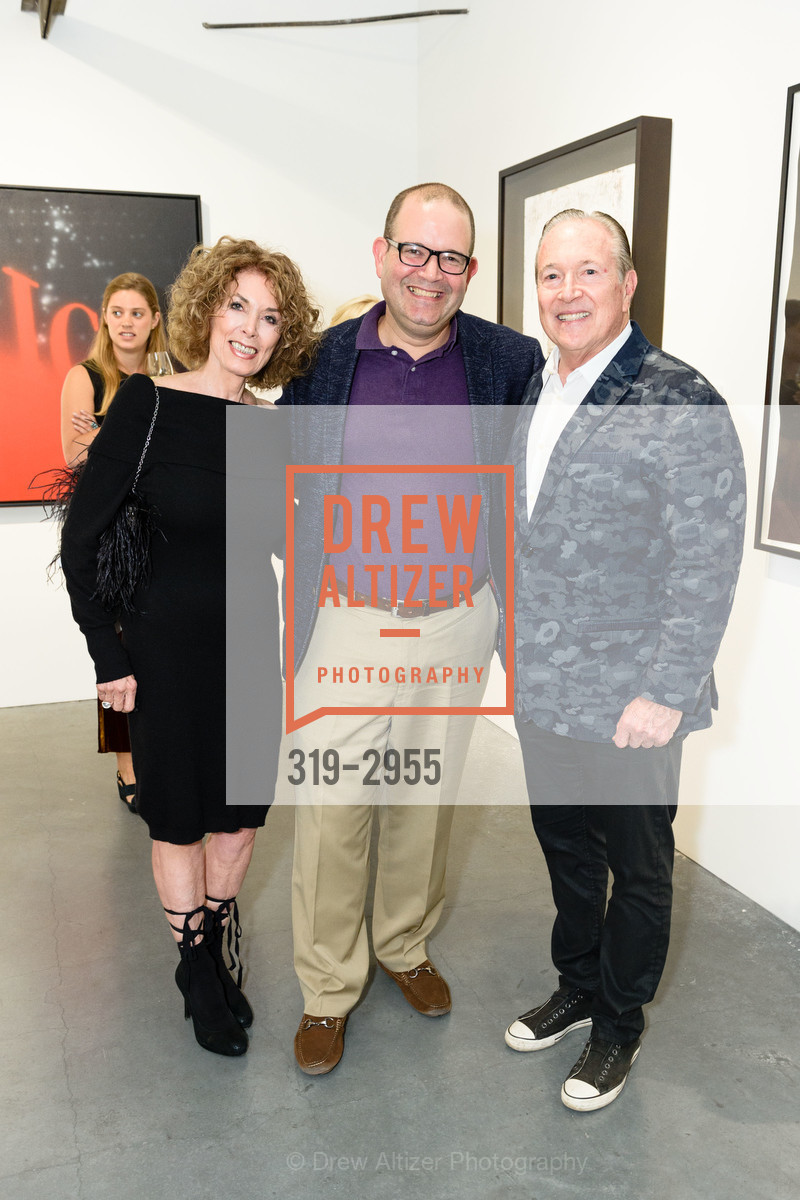 Eloise Travers, James Leventhal, Mike Bewley, Christie's Reception - Leonardo da Vinci's lost painting SALVATOR MUNDI visits SF, Minnesota Street Project. 1275 Minnesota Street, October 17th, 2017, Photo #319-2955 Eloise Travers, James Leventhal, Mike Bewley, Photo #319-2955