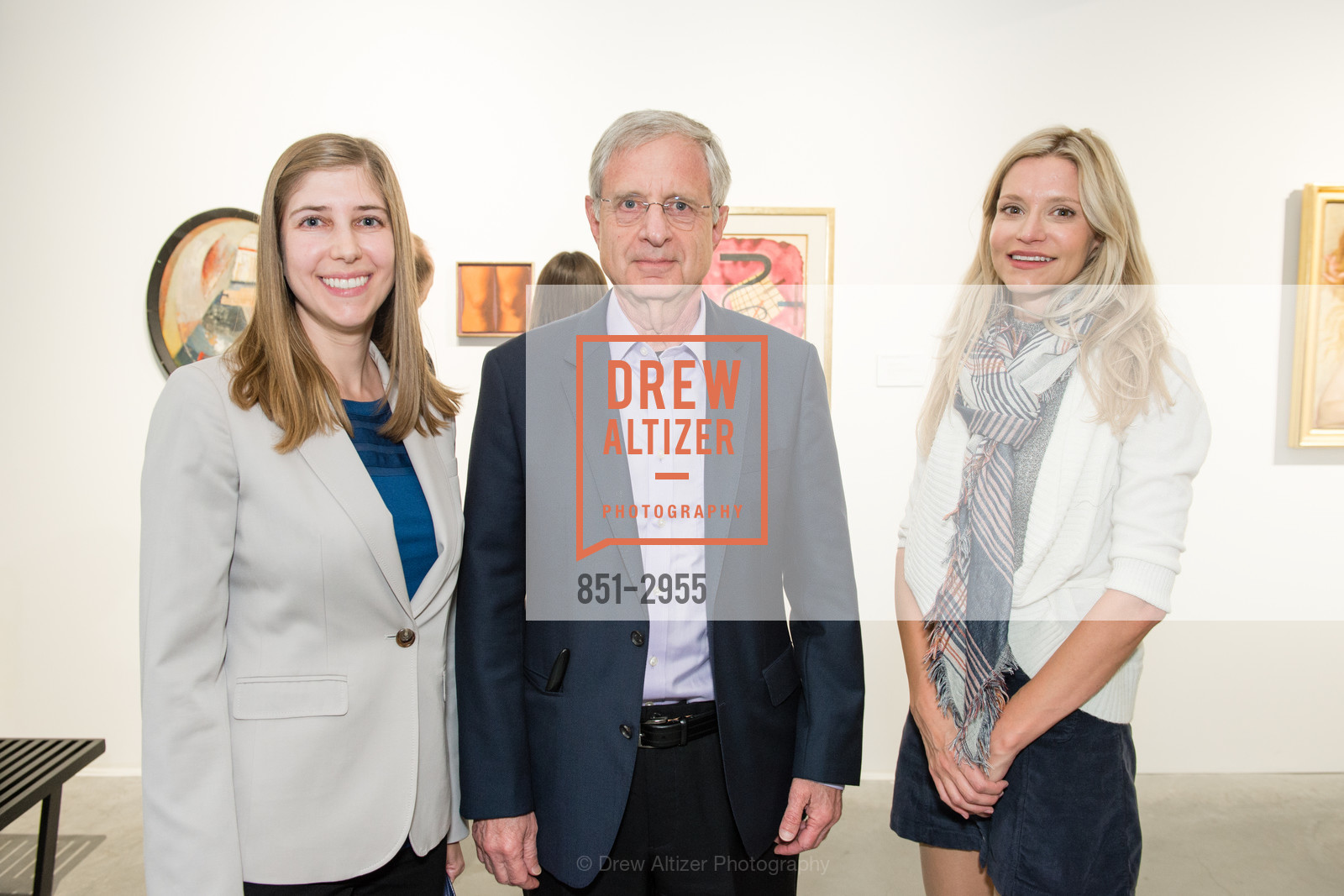 Rebecca Menke, David Menke, Kim Newell, Christie's Reception - Leonardo da Vinci's lost painting SALVATOR MUNDI visits SF, Minnesota Street Project. 1275 Minnesota Street, October 17th, 2017, Photo #851-2955 Rebecca Menke, David Menke, Kim Newell, Photo #851-2955