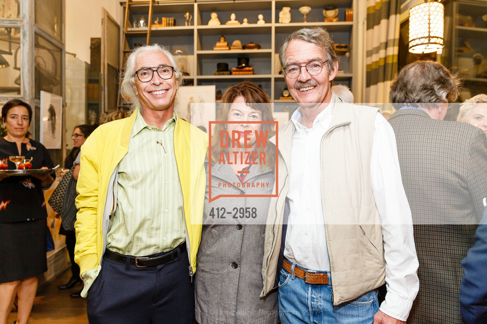Gilberto Pilgram, Devia Nelson, Richard Gilbert, Jonathan Rachman celebrates Gladys Perint Palmer, 1632C Market St. SF CA 94102. 1632C Market St. SF CA 94102, October 18th, 2017, Photo #412-2958 Gilberto Pilgram, Devia Nelson, Richard Gilbert, Photo #412-2958