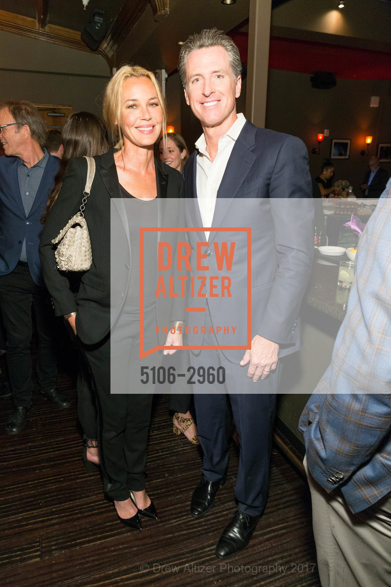 Connie Nielsen, Gavin Newsom, The Representation Project Annual Benefit 2017, The Chapel. 777 Valencia St, San Francisco, CA 94110, October 18th, 2017, Photo #5106-2960 Connie Nielsen, Gavin Newsom, Photo #5106-2960