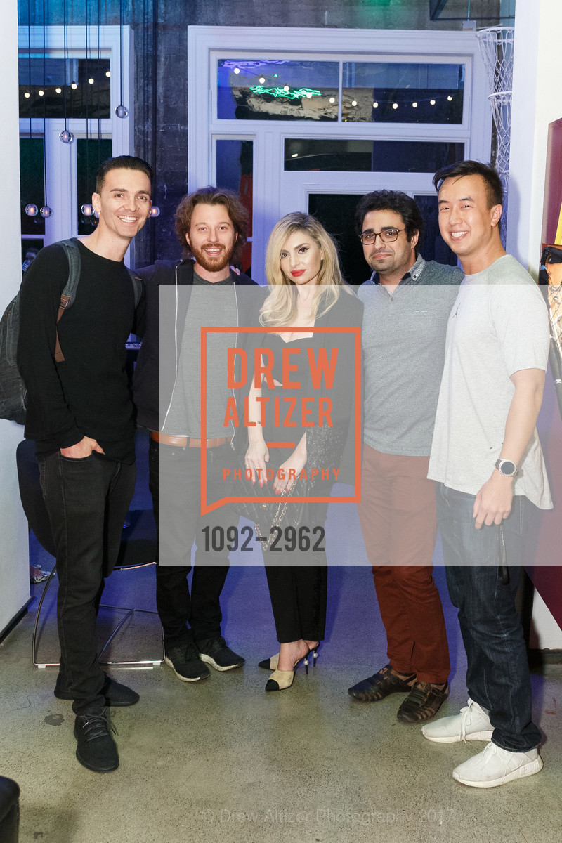 Ahmed Hadjares, Olivia Mirzoyev, Arash Keshmirian, ArtPoint’s Annual Happy Hour and Membership Drive, Rambler at the Hotel Zeppelin, October 17th, 2017, Photo #1092-2962 Ahmed Hadjares, Olivia Mirzoyev, Arash Keshmirian, Photo #1092-2962