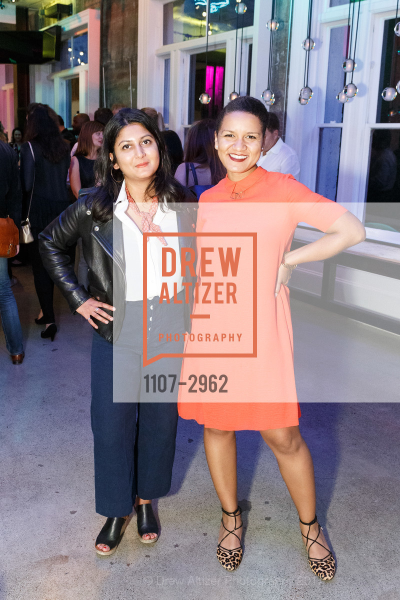 Saumaya Sharma, Nelly Mensah, ArtPoint’s Annual Happy Hour and Membership Drive, Rambler at the Hotel Zeppelin, October 17th, 2017, Photo #1107-2962 Saumaya Sharma, Nelly Mensah, Photo #1107-2962