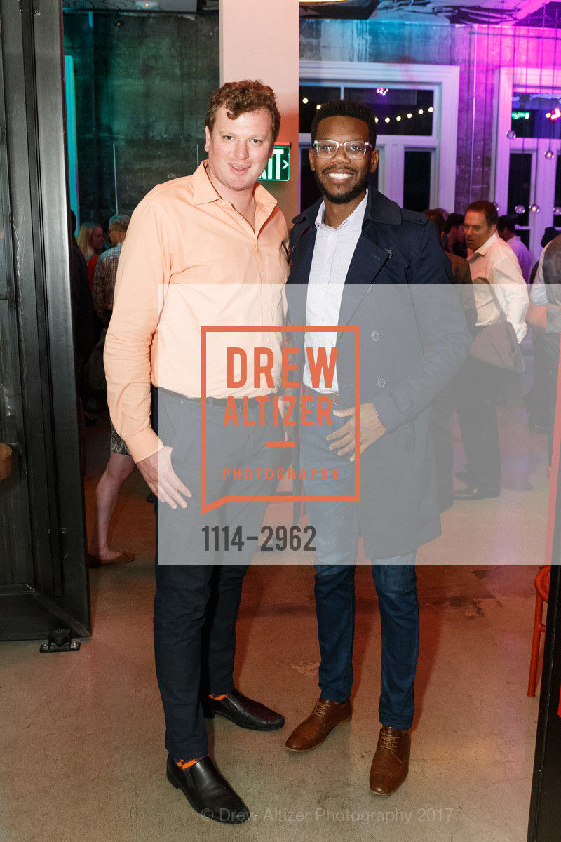 Josh Reynolds, Marcus Rollins, ArtPoint’s Annual Happy Hour and Membership Drive, Rambler at the Hotel Zeppelin, October 17th, 2017, Photo #1114-2962 Josh Reynolds, Marcus Rollins, Photo #1114-2962