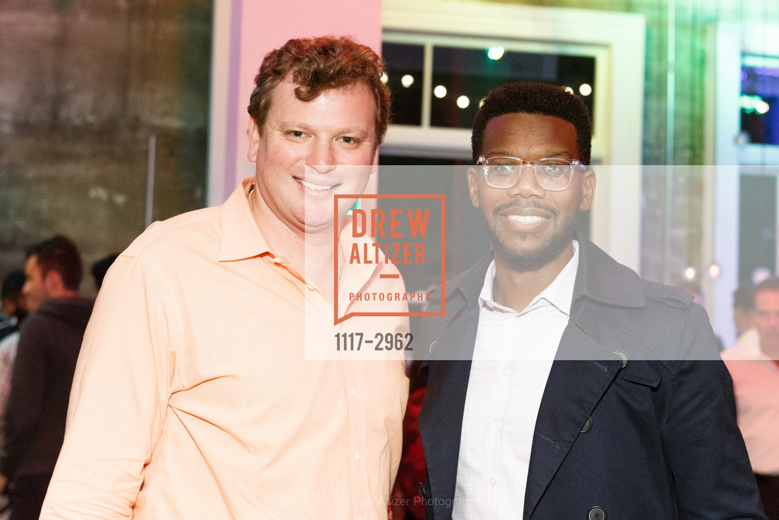 Josh Reynolds, Marcus Rollins, ArtPoint’s Annual Happy Hour and Membership Drive, Rambler at the Hotel Zeppelin, October 17th, 2017, Photo #1117-2962 Josh Reynolds, Marcus Rollins, Photo #1117-2962