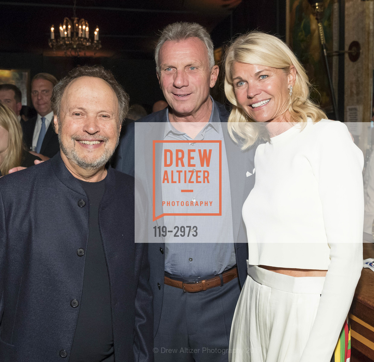 Billy Crystal, Joe Montana, Jennifer Montana, BRING CHANGE TO MIND's Annual Revels & Revelations, Bimbo's 365 Club. 1025 Columbus Avenue, October 19th, 2017, Photo #119-2973 Billy Crystal, Joe Montana, Jennifer Montana, Photo #119-2973