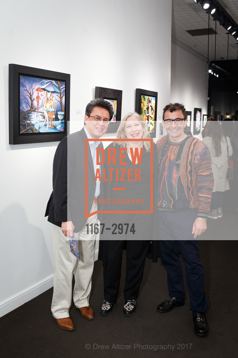 Raphael de Castro, Susan Anderson, Aaron Louyeh, Mark Kostabi at Martin Lawrence Galleries, Martin Lawrence Galleries. 366 Geary Street, October 20th, 2017, Photo #1167-2974 Raphael de Castro, Susan Anderson, Aaron Louyeh, Photo #1167-2974