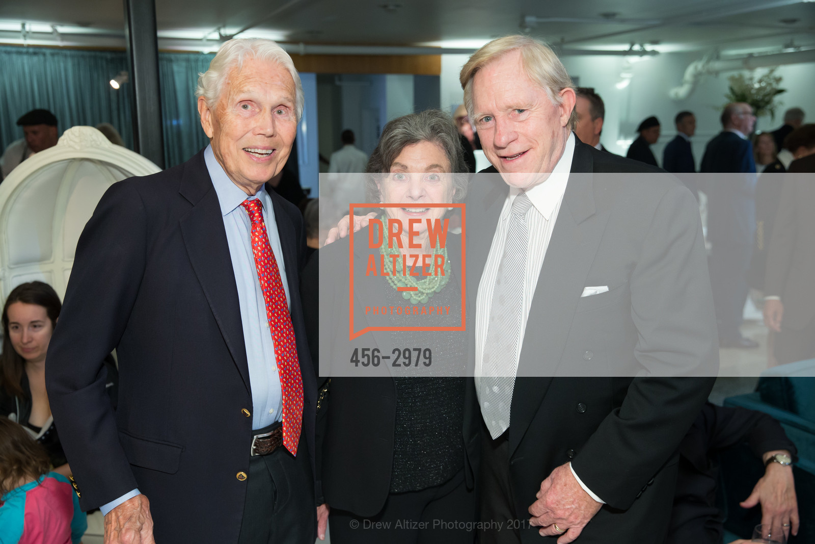 Glenn White, Jean White, Ron Haan, Celebration of Life for Richard A. Stephens, Academy of Art University Auto Museum. 1849 Washington Street SF, October 19th, 2017, Photo #456-2979 Glenn White, Jean White, Ron Haan, Photo #456-2979