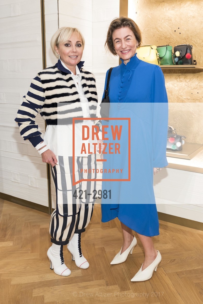 Diana Khurin, Olga Beilin, Inauguration of FENDI San Francisco New Boutique and Fendi Experiential ‘Obsession Room’, Fendi Boutique. 195 Grant Avenue, SF, Ca 94108, October 18th, 2017, Photo #421-2981 Diana Khurin, Olga Beilin, Photo #421-2981