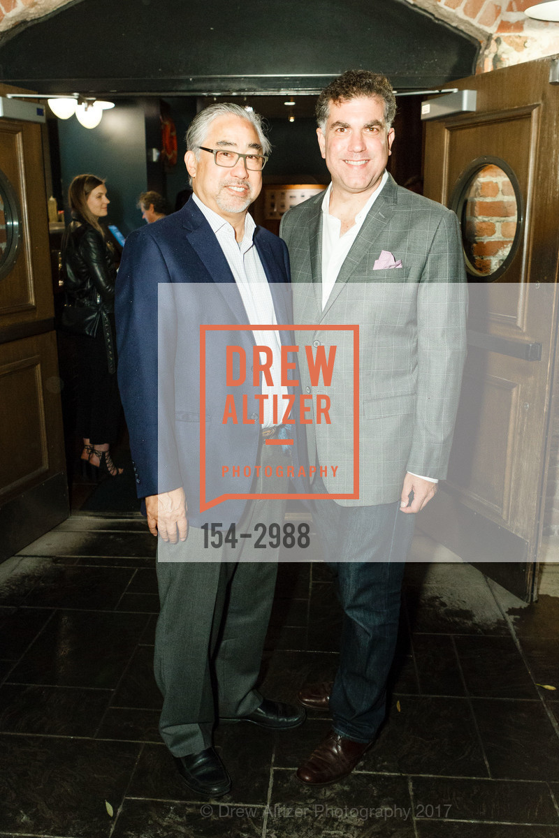 Eugene Chen, Kevin Ponti, Debut of the Reimagined Blue Mermaid Restaurant & Bar, Blue Mermaid Restaurant & Bar. 417 Jefferson St, San Francisco, CA, October 19th, 2017, Photo #154-2988 Eugene Chen, Kevin Ponti, Photo #154-2988