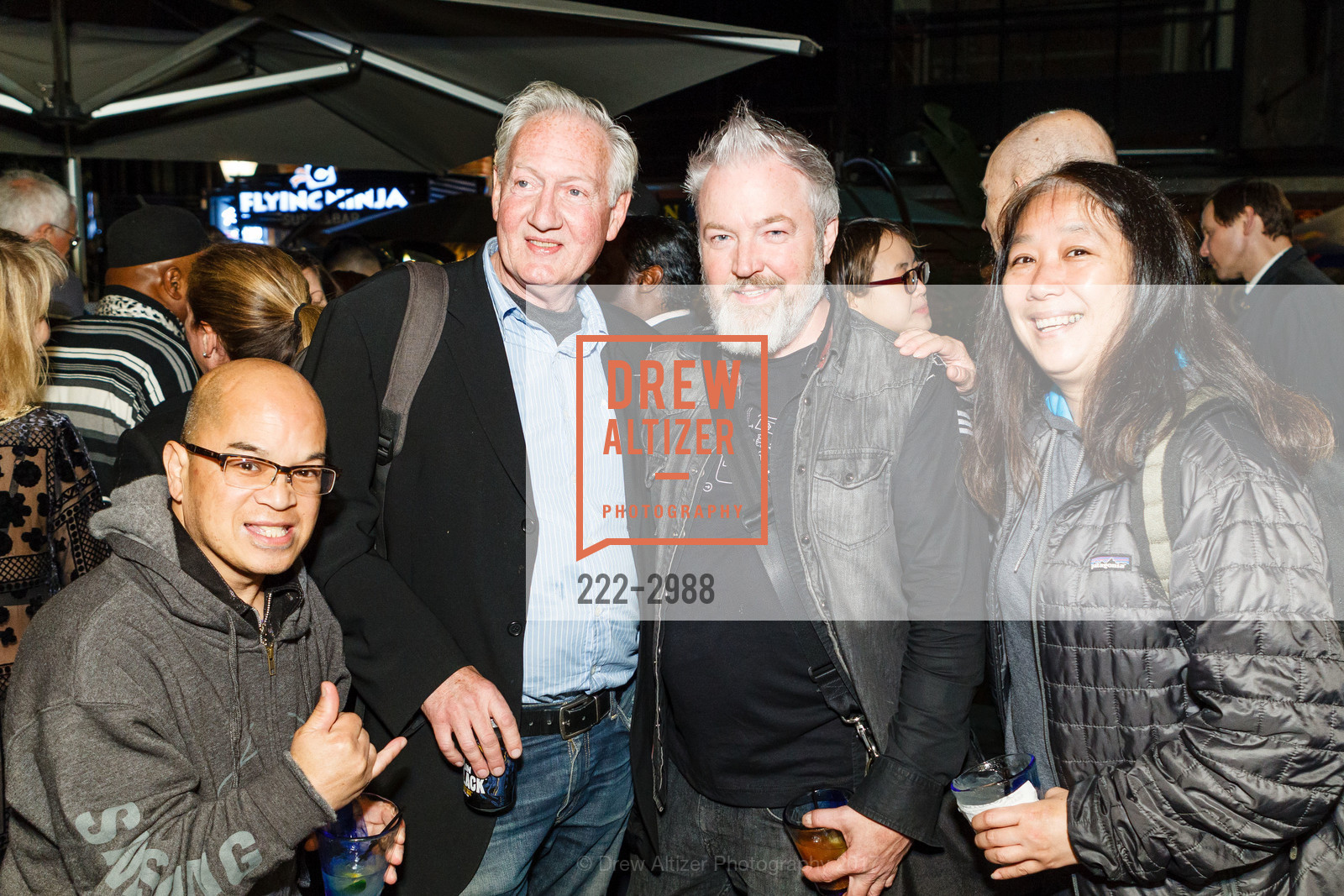 Amado Gorospe, James Vliet, James Wofford, Gloria Yee, Debut of the Reimagined Blue Mermaid Restaurant & Bar, Blue Mermaid Restaurant & Bar. 417 Jefferson St, San Francisco, CA, October 19th, 2017, Photo #222-2988 Amado Gorospe, James Vliet, James Wofford, Gloria Yee, Photo #222-2988