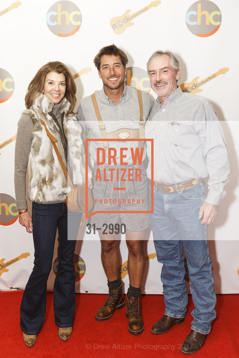 Anne Lawler, Jonny Moseley, Ken Lawler, Children's Health Council Presents Rocktoberfest 2017, NCEFT. 880 Runnymede Road, Woodside, CA, October 21st, 2017, Photo #31-2990 Anne Lawler, Jonny Moseley, Ken Lawler, Photo #31-2990