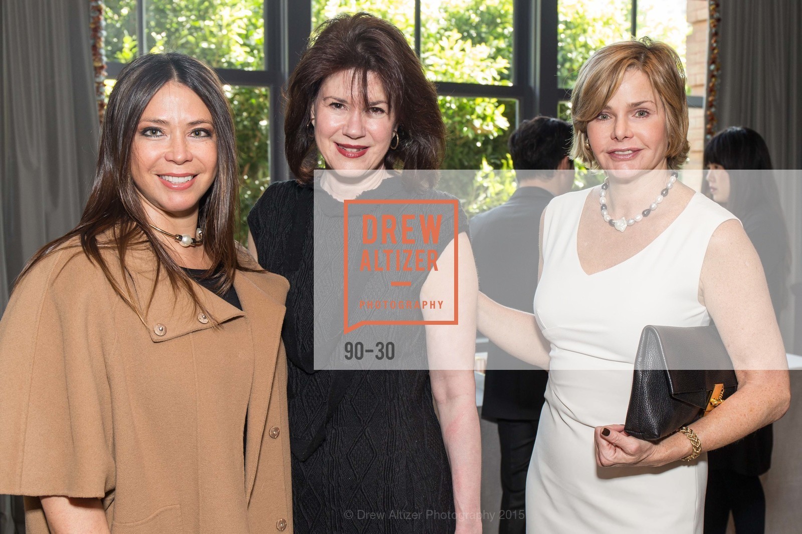 Maria Barrios, Elena Mellis, Deirdre Byrne, San Francisco Magazine and SK-II, The Battery. 717 Battery St;San Francisco;CA 94111, April 7th, 2015, Photo #90-30 Maria Barrios, Elena Mellis, Deirdre Byrne, Photo #90-30