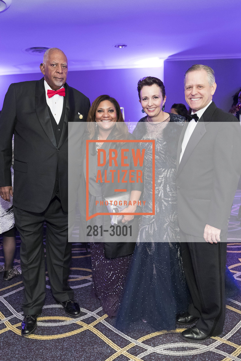 Barry Williams, Mecca Billings, Suzette Clarke, Jeff Clarke, MoAD's 2017 Afropolitan Ball, Fairmont Hotel. 950 Mason St SF, Photo #281-3001 Barry Williams, Mecca Billings, Suzette Clarke, Jeff Clarke, Photo #281-3001