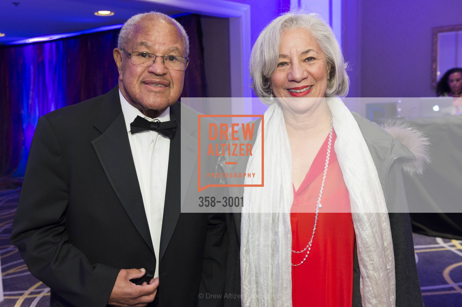Harry Bremond, Peggy Forbes, MoAD's 2017 Afropolitan Ball, Fairmont Hotel. 950 Mason St SF, Photo #358-3001 Harry Bremond, Peggy Forbes, Photo #358-3001