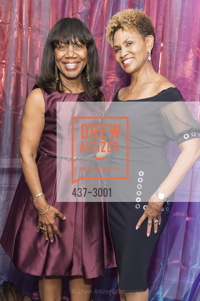 Mary Stutts, Regina Evans-Jarrett, MoAD's 2017 Afropolitan Ball, Fairmont Hotel. 950 Mason St SF, Photo #437-3001 Mary Stutts, Regina Evans-Jarrett, Photo #437-3001
