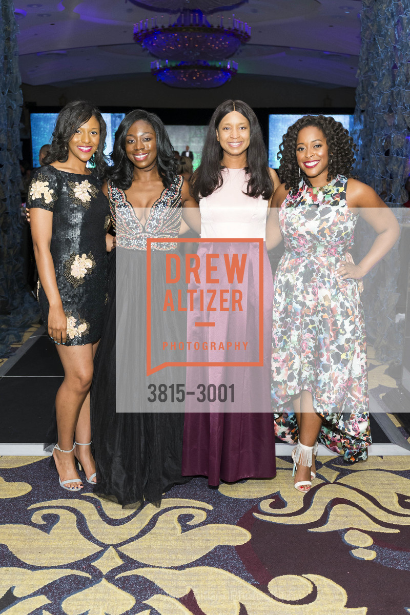 June Williams, Julie Wenah, Britt Eason, Kimberly Marshall, MoAD's 2017 Afropolitan Ball, Fairmont Hotel. 950 Mason St SF, Photo #3815-3001 June Williams, Julie Wenah, Britt Eason, Kimberly Marshall, Photo #3815-3001