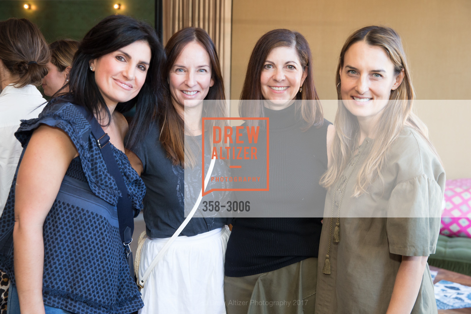 Lida Soofer, Kelly Johnston, Alexis Robbins, Jennifer Cerchiai, Well Made Home Introduces SCHUYLER SAMPERTON's Textile Line, Farmshop Restaurant. 2233 Larkspur Landing Circle, October 25th, 2017, Photo #358-3006 Lida Soofer, Kelly Johnston, Alexis Robbins, Jennifer Cerchiai, Photo #358-3006