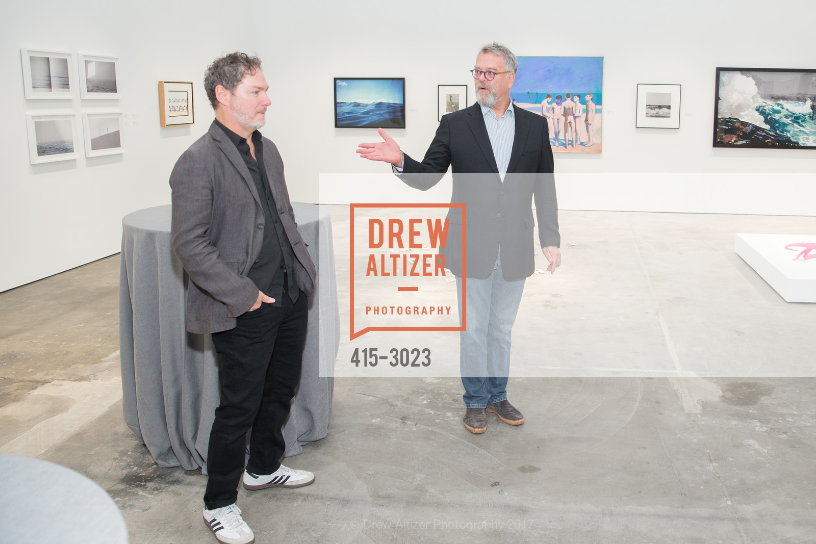Kevin Moore, Nion McEvoy, Grand Opening of the McEvoy Foundation of the Arts, Minnesota Street Project. 1275 Minnesota Street, October 28th, 2017, Photo #415-3023 Kevin Moore, Nion McEvoy, Photo #415-3023
