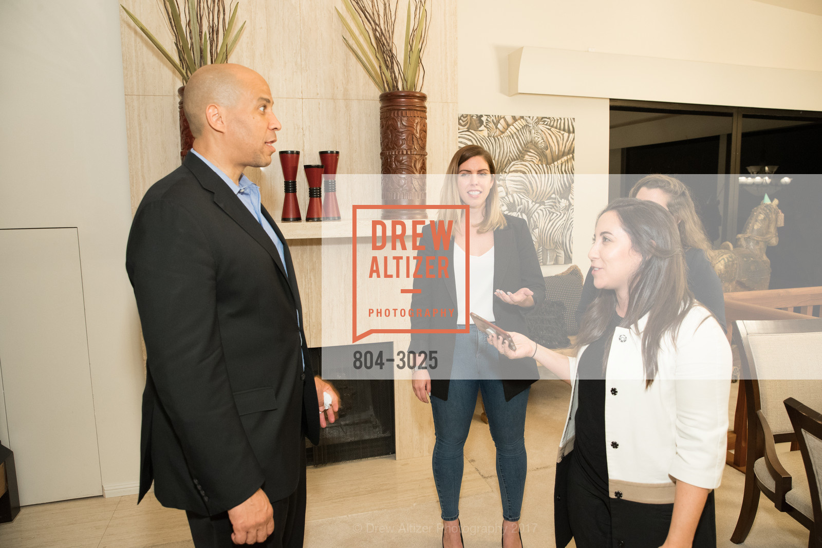 Cory Booker, Mather Martin, Reception and Dinner for Senator Cory Booker, Private Residence, October 27th, 2017, Photo #804-3025 Cory Booker, Mather Martin, Photo #804-3025