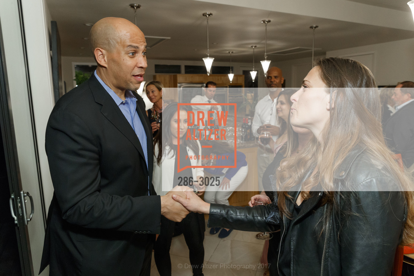 Cory Booker, Marcia Lane, Chevenee Reavis, Photo #286-3025