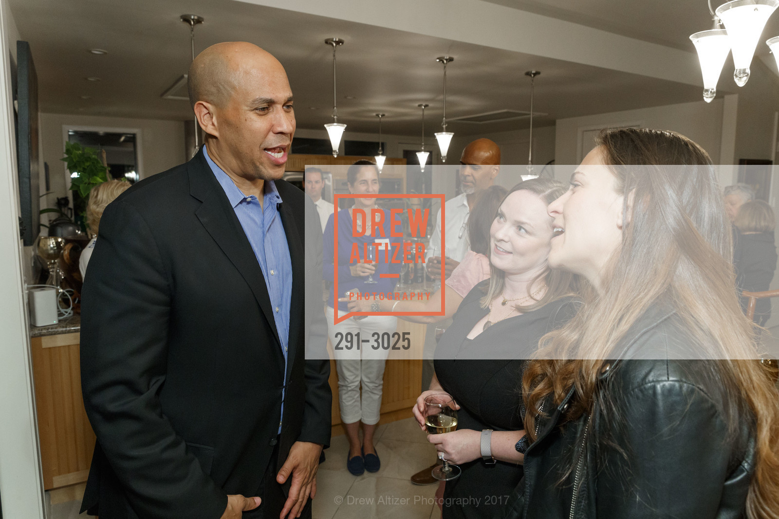 Cory Booker, Marcia Lane, Chevenee Reavis, Photo #291-3025