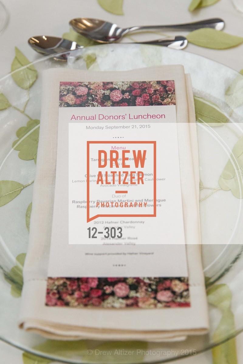 Atmosphere, Fine Arts Museums Annual Donors' Luncheon, de Young Museum. 3010 24th St, September 21st, 2015,Drew Altizer, Drew Altizer Photography, full-service agency, private events, San Francisco photographer, photographer california