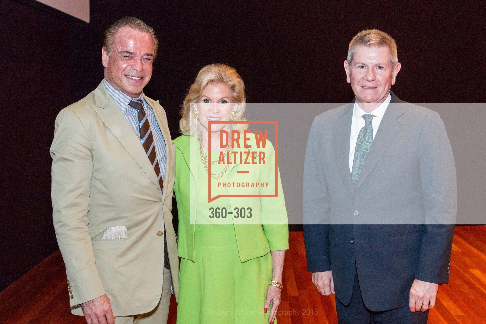 Boaz Mazor, Dede Wilsey, Richard Benefield, Fine Arts Museums Annual Donors' Luncheon, de Young Museum. 3010 24th St, September 21st, 2015,Drew Altizer, Drew Altizer Photography, full-service agency, private events, San Francisco photographer, photographer california