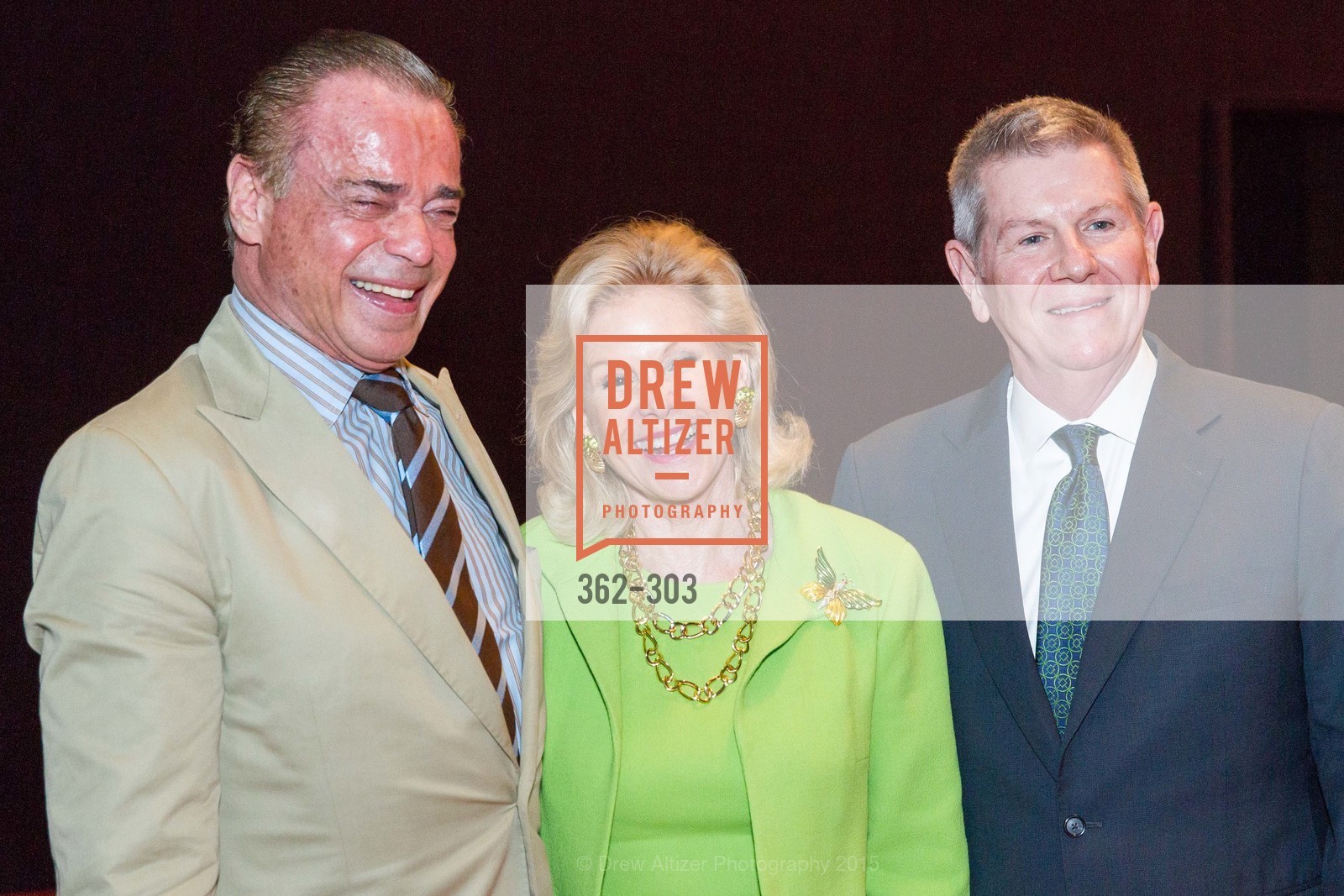 Boaz Mazor, Dede Wilsey, Richard Benefield, Fine Arts Museums Annual Donors' Luncheon, de Young Museum. 3010 24th St, September 21st, 2015,Drew Altizer, Drew Altizer Photography, full-service agency, private events, San Francisco photographer, photographer california