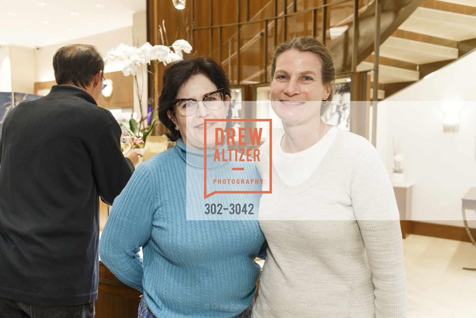 Mary Mannix, Linda Fuhrman, WELLENDORFF Goldsmith Demonstration at SHREVE & CO., Shreve & Co. 150 Post St, November 2nd, 2017, Photo #302-3042 Mary Mannix, Linda Fuhrman, Photo #302-3042